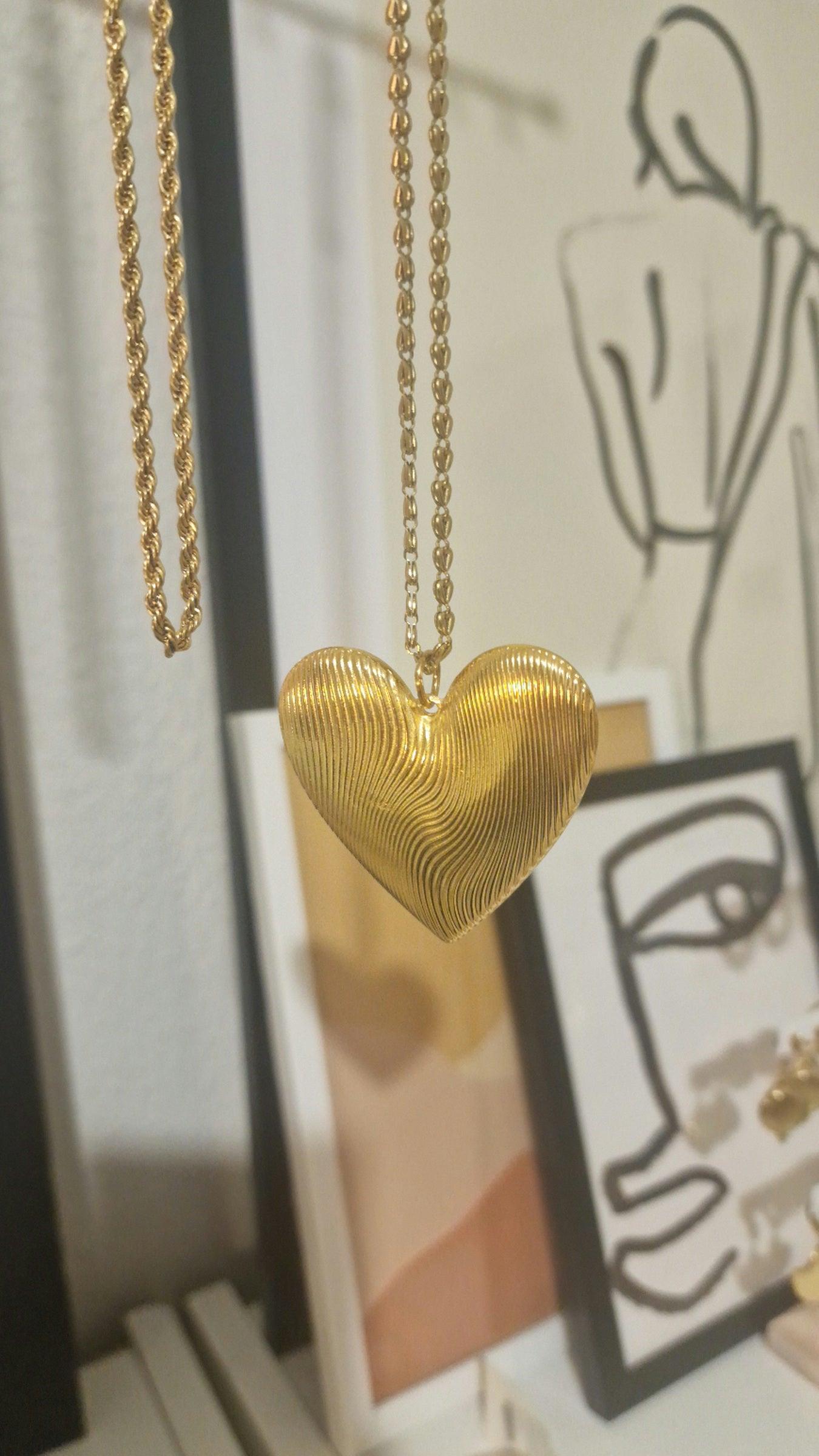 Lover Ατσάλινo Κολιέ - Lilah jewellery boutique 