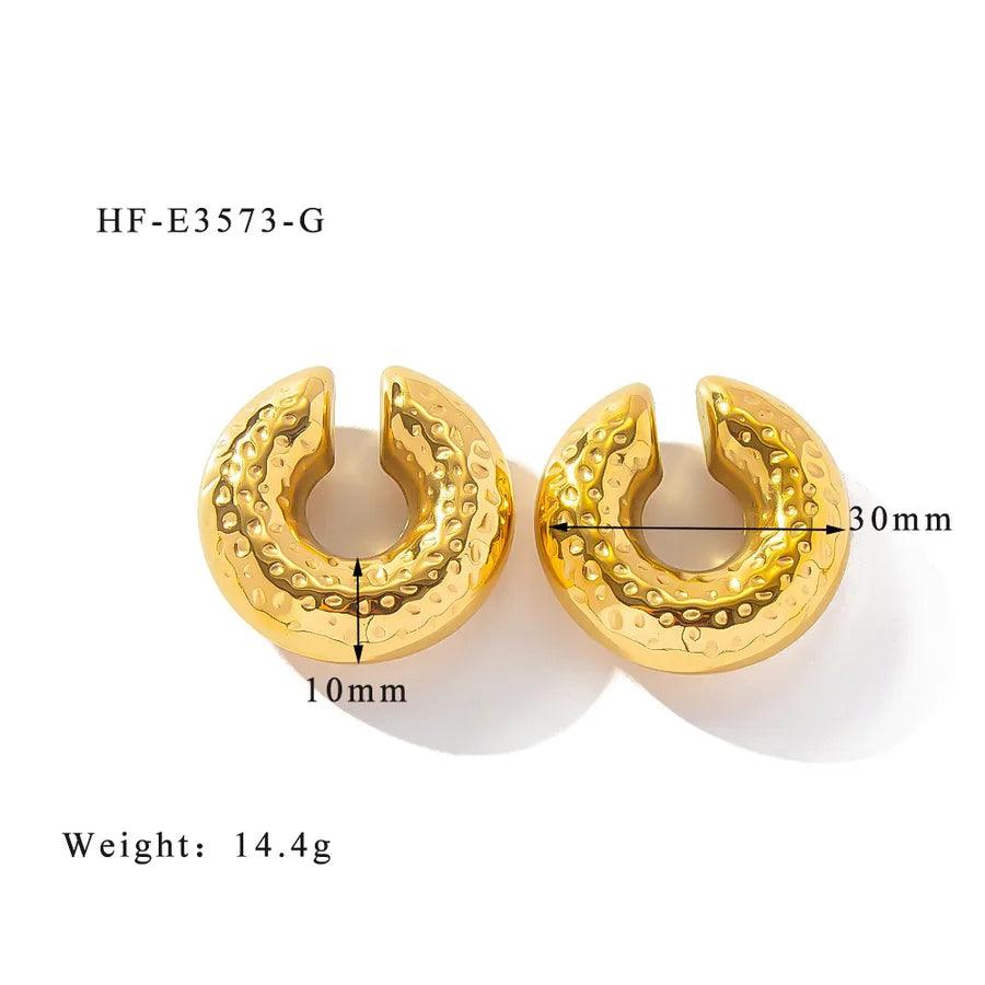 1 Piece Simple Style Classic Style Solid Color Plating 304 Stainless Steel Ear Cuffs - Lilah jewellery boutique 