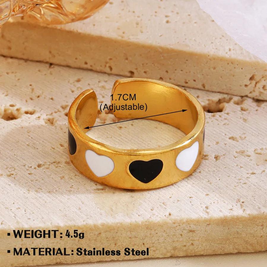 Wholesale Jewelry Simple Style Geometric 304 Stainless Steel Plating Open Rings - Lilah jewellery boutique 