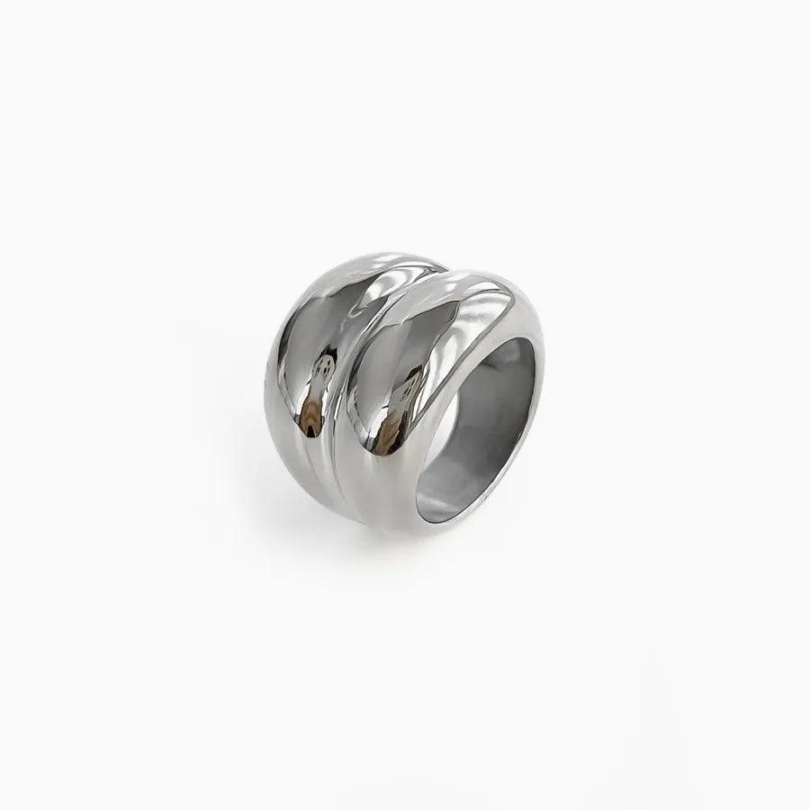 Jewelry IG Style Basic Classic Style Solid Color 316L Stainless Steel Plating Rings - Lilah jewellery boutique 