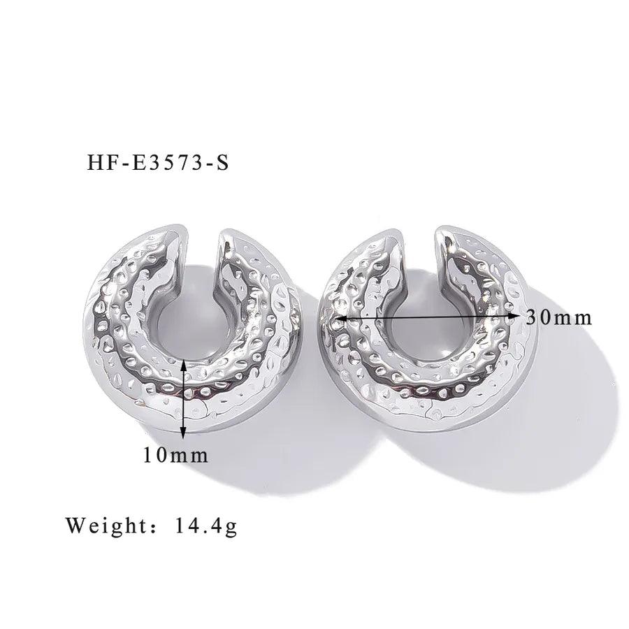 1 Piece Simple Style Classic Style Solid Color Plating 304 Stainless Steel Ear Cuffs - Lilah jewellery boutique 