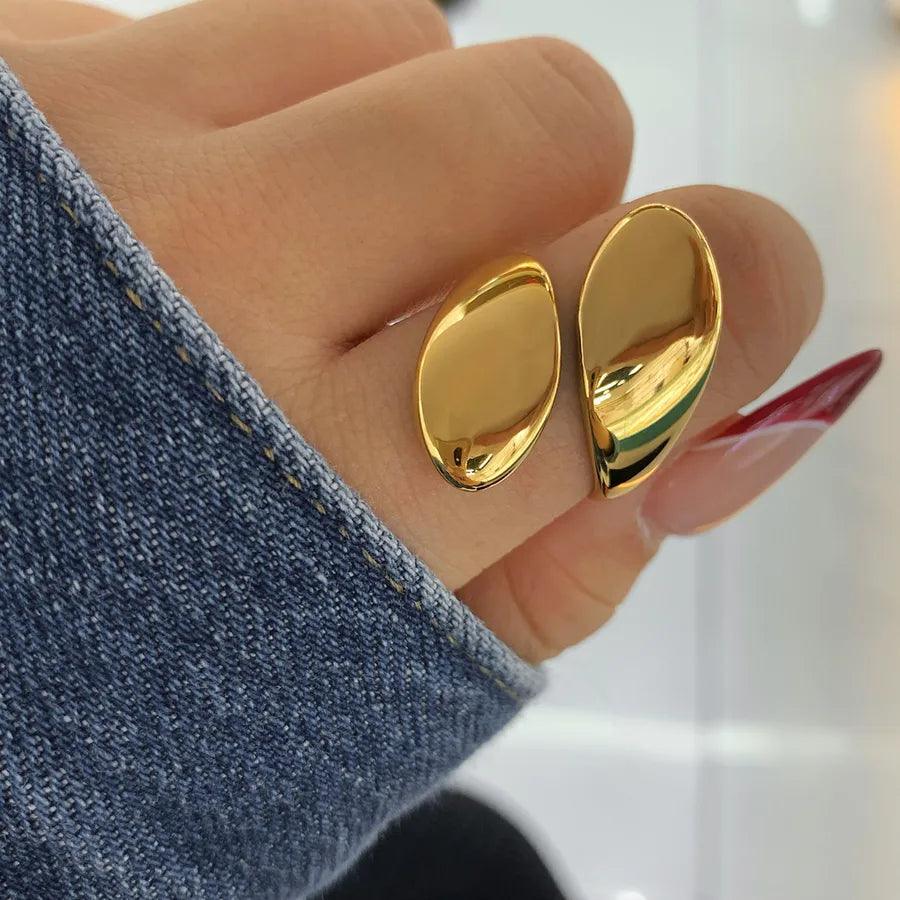 Jewelry316 Stainless Steel 16K Gold Plated White Gold Plated Rings - Lilah jewellery boutique 