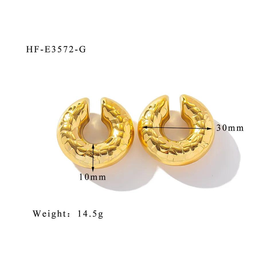 1 Piece Simple Style Classic Style Solid Color Plating 304 Stainless Steel Ear Cuffs - Lilah jewellery boutique 