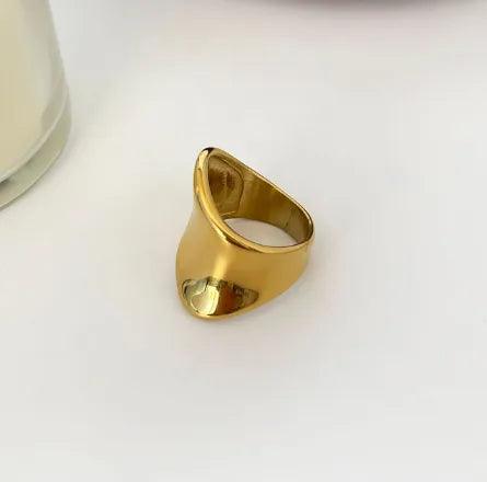 Wholesale Jewelry Classic Style Geometric 316L Stainless Steel Irregular Plating Rings - Lilah jewellery boutique 