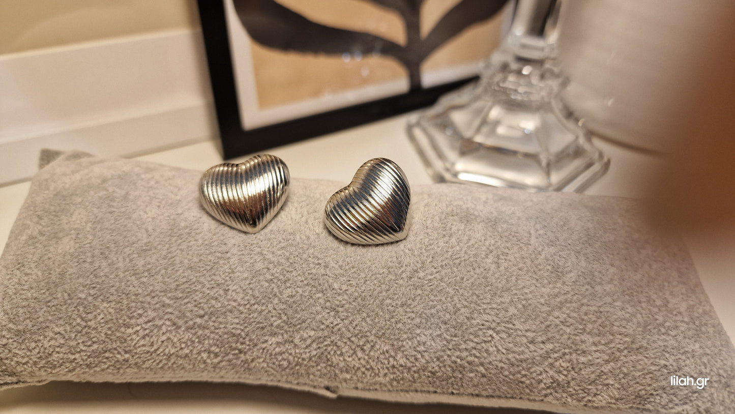 Lila Steel earrings