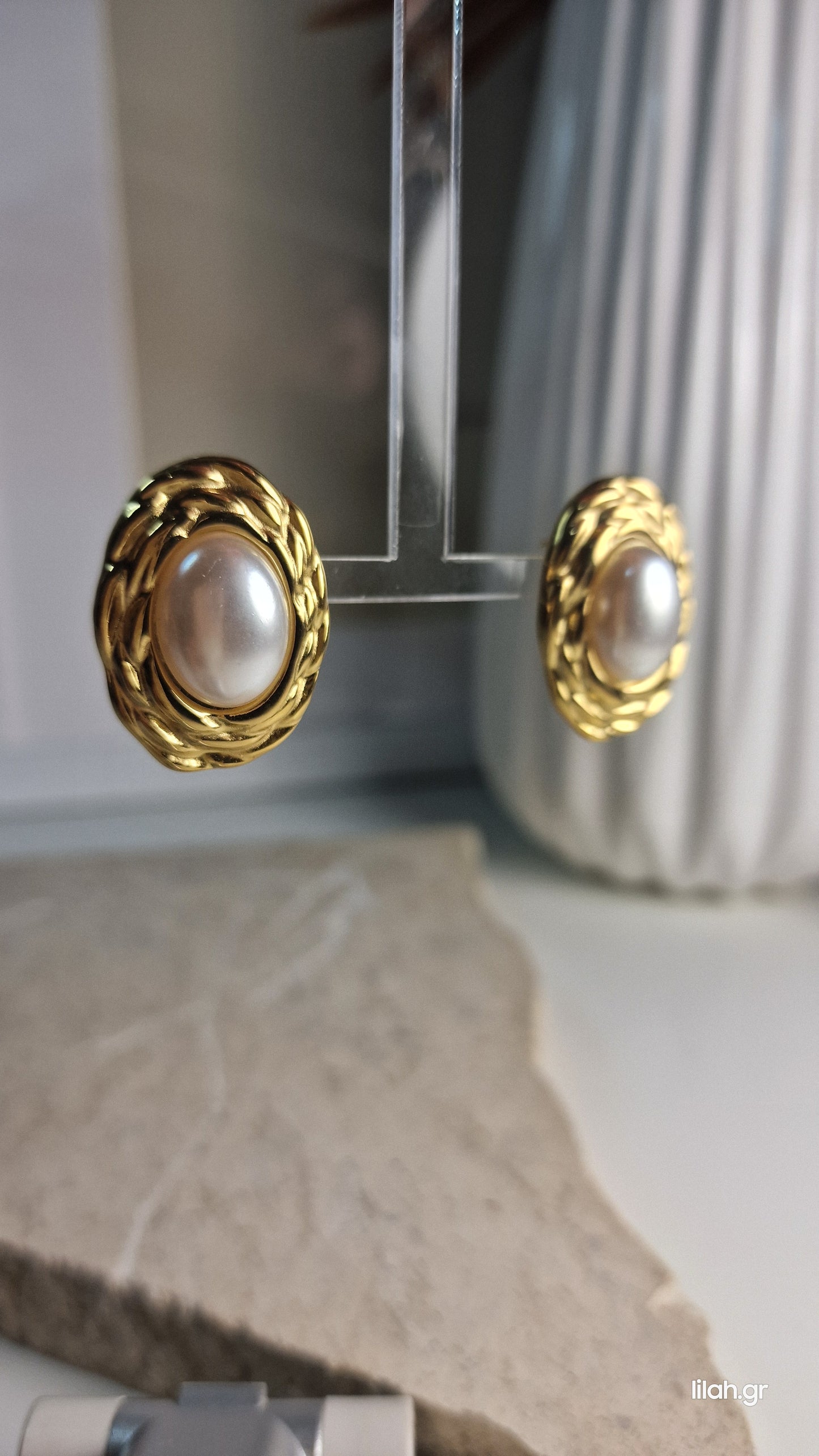 Rihana steel earrings